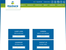 Tablet Screenshot of manhard.com